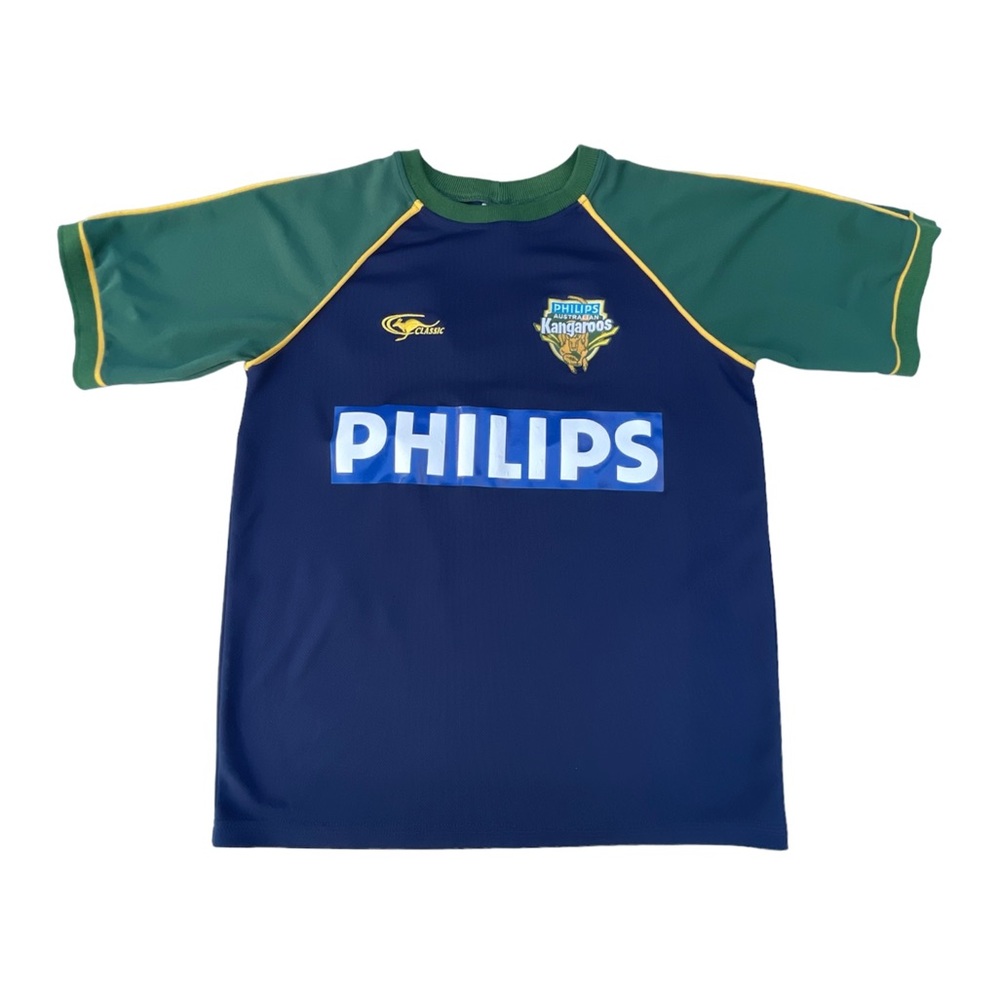 Philips Australian Kangaroos Rugby League Blue Green Jersey T-shirt